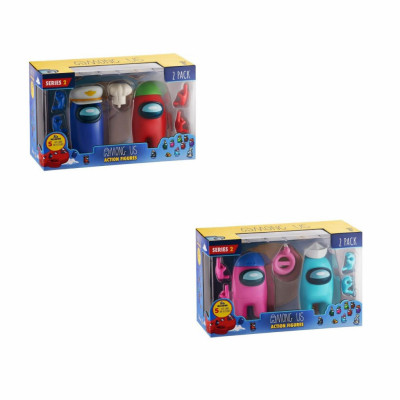 Among Us Action Figurer 2-pack s2 : Model - Blue & Red