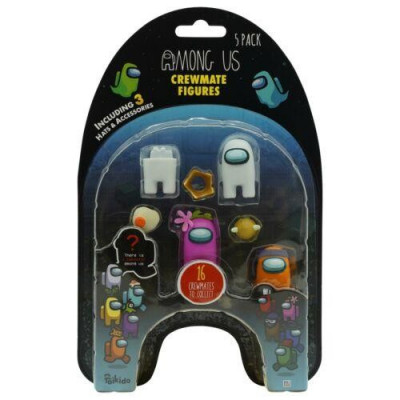 Among Us Crewmate Figur 5-pack Pink