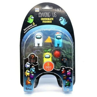 Among Us Crewmate Figur 5-pack Yellow