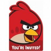 Angry birds Inbjudningskort - Inbjudningskort - 8 st
