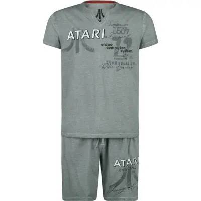 Atari - gaming Pyjamas - Stats - M 3XL - för Herr - grå