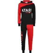 Atari - gaming Träningsoverall - Red Black - Color Patchwork - XS XXL - för Dam - svart/röd
