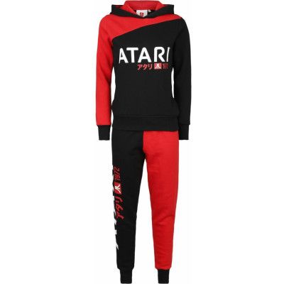 Atari - gaming Träningsoverall - Red Black - Color Patchwork - XS XXL - för Dam - svart/röd
