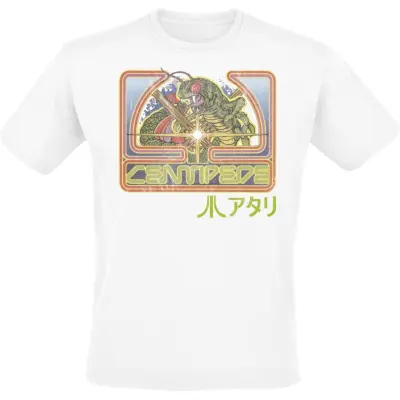 Atari - gaming T-shirt - Centipede - M XXL - för Herr - vit