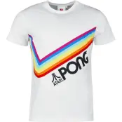 Atari - gaming T-shirt - Pong - Pride Rainbow - S 3XL - för Herr - vit