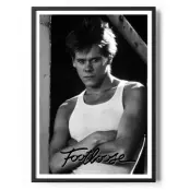 Footloose - Kevin Bacon BW Portrait Poster