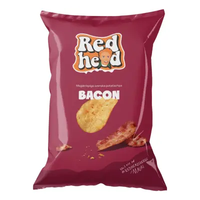 Redhead Chips Bacon - 150 g