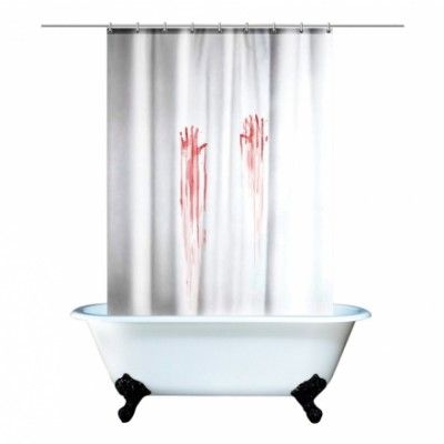 Blodigt Duschdraperi