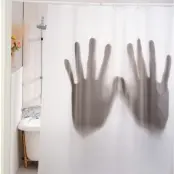 Duschdraperi Läskigt