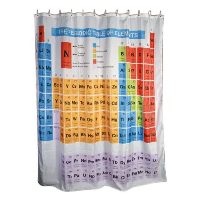 Duschdraperi med Periodiska Systemet