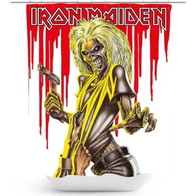 Iron Maiden Duschdraperi - Killers - för  flerfärgad