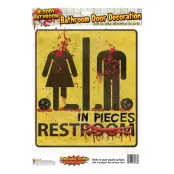 Rest in Pieces Badrumsdörr Dekoration