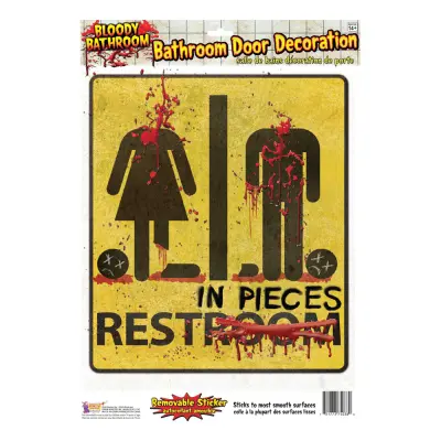 Rest in Pieces Badrumsdörr Dekoration