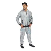 Tracksuit Geometrisk Iridescent Silver - X-Large