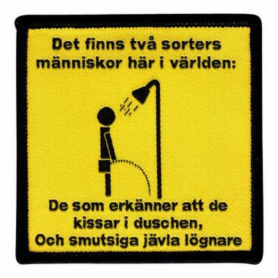 Tygmärke Det Finns Två Sorters Människor...