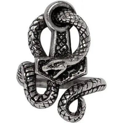 Alchemy Gothic - Gothic Ring - Bane Of Thor - för  silverfärgad