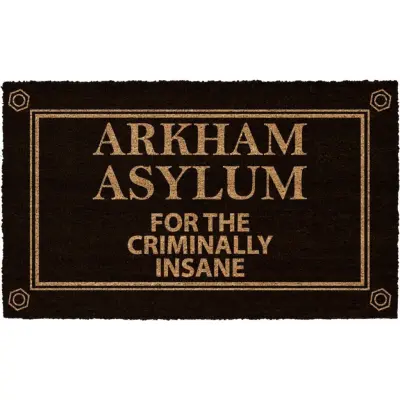 Batman - DC Comics Dörrmatta - Arkham Asylum - för None - svart/beige