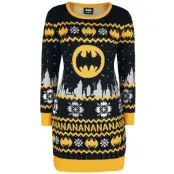 Batman - DC Comics Halvlång klänning - Na Na Na - L - för Dam - svart/grå/gul