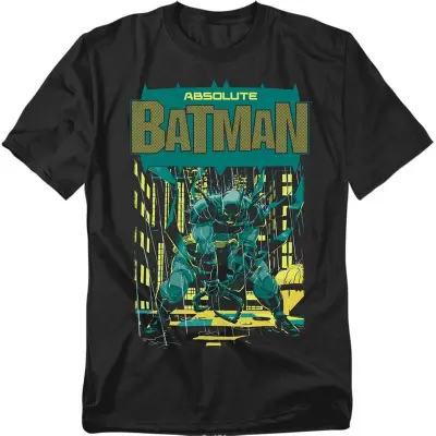 Batman - DC Comics T-shirt - Batman Absolute Gotham City Rooftops - M 5XL - för Herr - svart