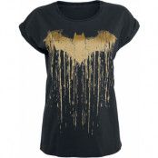 Batman - DC Comics T-shirt - Logo Dripping - S XL - för Dam - svart