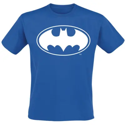 Batman - DC Comics T-shirt - Logo - S 3XL - för Herr - blå