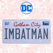 Batman - Im Batman - Metal Numberplate
