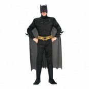 Batman Dark Knight med Muskler Maskeraddräkt - Small
