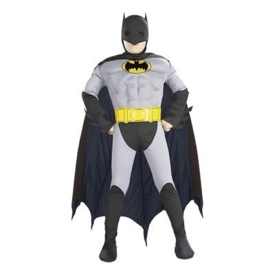 Batman med Muskler Barn Maskeraddräkt - Small