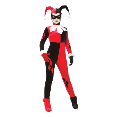 Harley Quinn Classic Deluxe Maskeraddräkt - Small