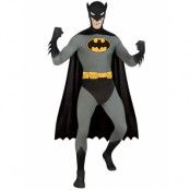Licensierad Comic Batmann Second Skin Maskeraddräkt