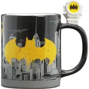 Batman - DC Comics Mugg - Bat signal & Batman 3D-mugg - för  svart/grå/gul