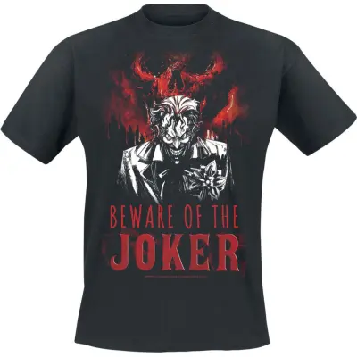 Batman T-shirt - Beware Of The Joker - M XL - för Herr - svart