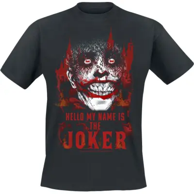 Batman T-shirt - Burn - Joker - M - för Herr - svart