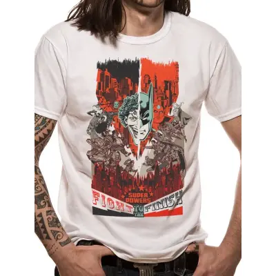 Batman - T-Shirt In A Tube- Fight To The Finish (Xxl)