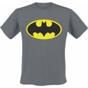 Batman T-shirt - Signal Logo - S XXL - för Herr - mörkgrå