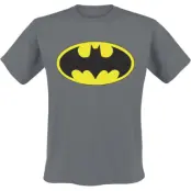 Batman T-shirt - Signal Logo - S XXL - för Herr - mörkgrå