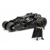 Batman The Dark Knight Diecast Model 1/24 2008 Batmobile with figure