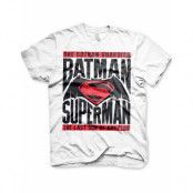 Batman VS Superman - Vit Unisex T-shirt