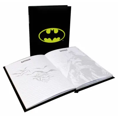 DC Comics Batman logo light notebook