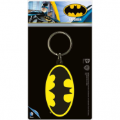 DC Comics Batman Symbol rubber keychain