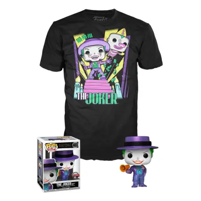 DC Comics POP! & Tee Box Batman 89 Joker with Speaker Size XL