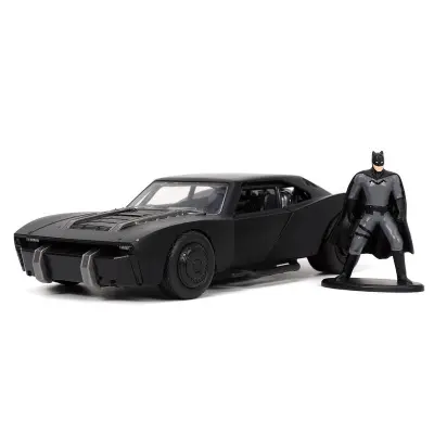 DC Comics The Batman Batmobil Metal car + Batman figure set