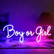 Neonskylt Boy or Girl