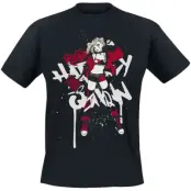 Batman - DC Comics T-shirt - Harley Quinn - Manga Style - S 5XL - för Herr - svart