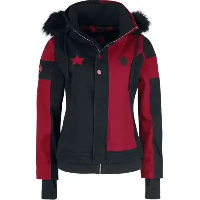 Batman - DC Comics Vinterjacka - Harley Quinn - M XL - för Dam - svart/röd