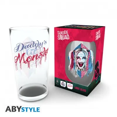 DC Comics XXL Glass 400ml - Harley Quinn Face