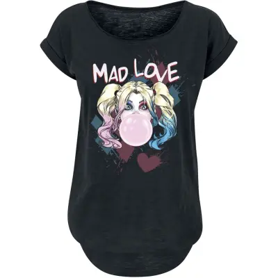 Harley Quinn - DC Comics T-shirt - Mad Love - XS 3XL - för Dam - svart