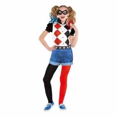 Harley Quinn Klassisk Barn Maskeraddräkt - Large