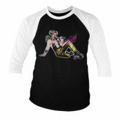 Harley Quinn Roller Skates Baseball 3/4 Sleeve Tee, Long Sleeve T-Shirt