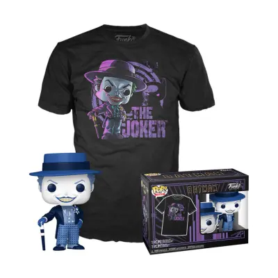 Pop! & Tee (Adult): Batman (1989) - The Joker Vinyl Figure & T-Shirt (M)